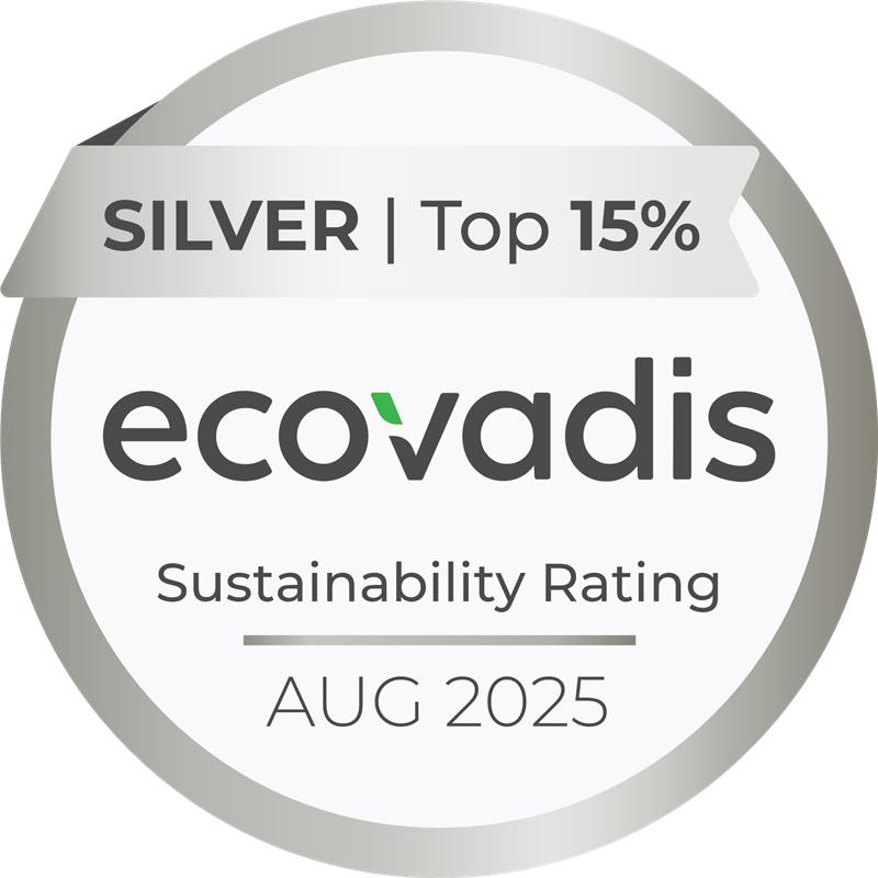 EcoVadis Sustainability Rating May 2024 - Silver Top 15 %